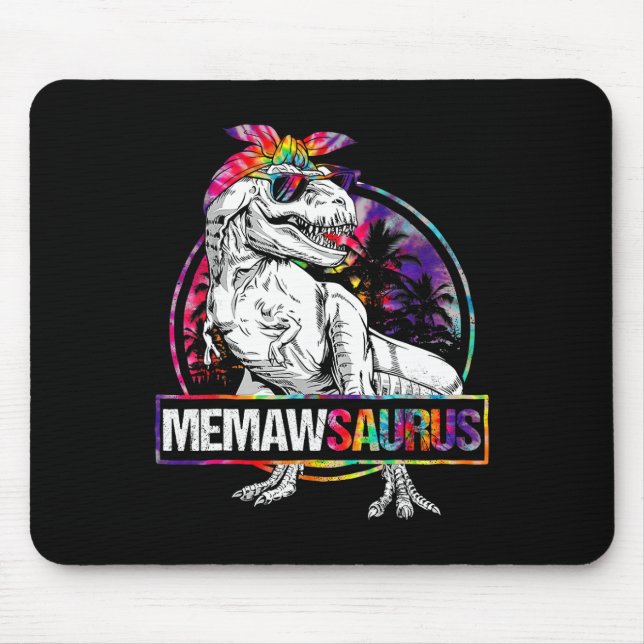 Memawsaurus Dinosaur Memaw Saurus Family Matching  Mouse Mat (Front)