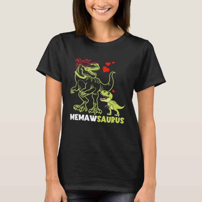 Memawsaurus Memaw Dinosaur Rex  Mother s Day T-Shirt (Front)