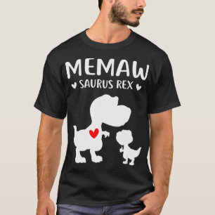 Memawsaurus Re Cute Mum and Baby Dinosaur Mothers  T-Shirt