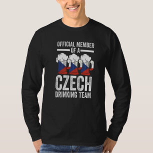 member Czech team Czech Czech drinking team   T-Shirt