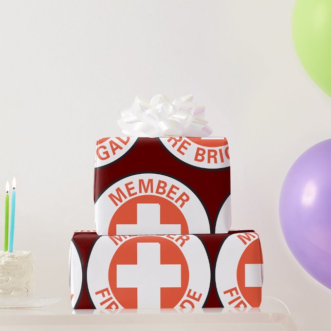 Member Fire Brigade Sign Wrapping Paper (Creator Uploaded)