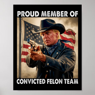 Member Of Convicted Felon Team Donald Trump 2024  Poster