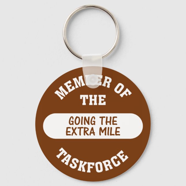 Member of the Going the Extra Mile Task Force Key Ring (Front)