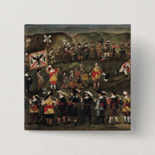 Members of the Brotherhood of St. Barbara 15 Cm Square Badge