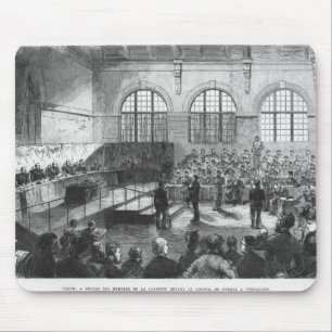 Members of the Commune being court martialled Mouse Mat