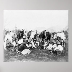 Members of the Pawnee Bill's Wild West Show Poster