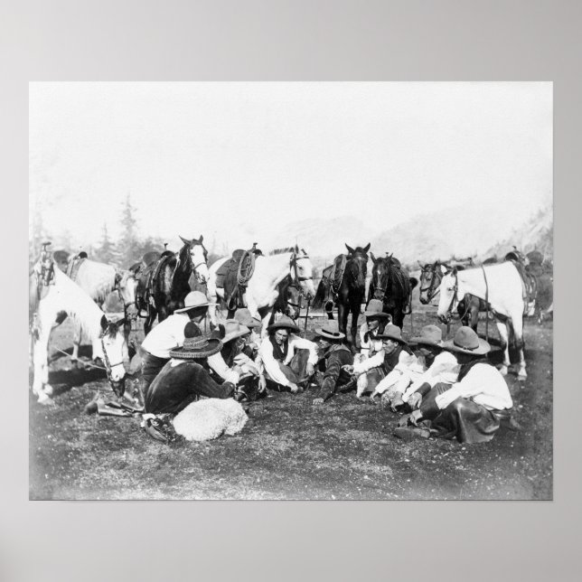 Members of the Pawnee Bill's Wild West Show Poster (Front)