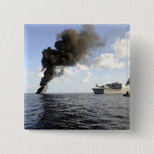 Members of the US Coast Guard 15 Cm Square Badge