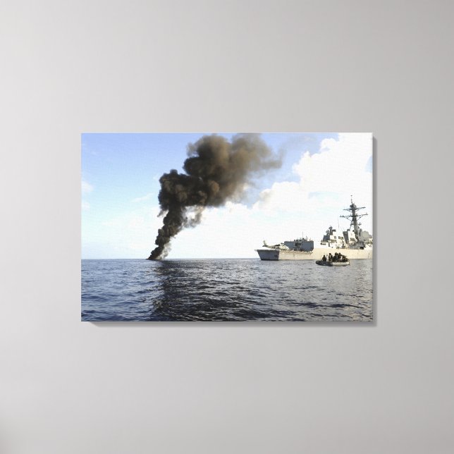 Members of the US Coast Guard Canvas Print (Front)