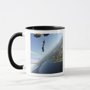 Members of the US Navy Parachute Team Mug