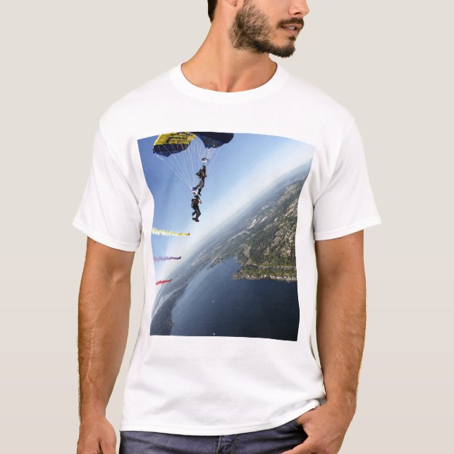 Members of the US Navy Parachute Team T-Shirt (Front)