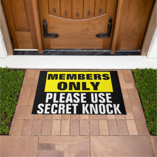 Members Only Doormat