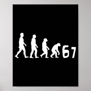 Meme 67 Brainrot Funny Parents Teachers Teenagers  Poster