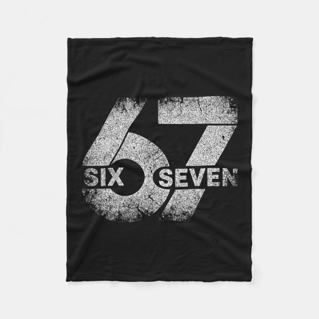 Meme 67 Six Seven  Fleece Blanket (Front)