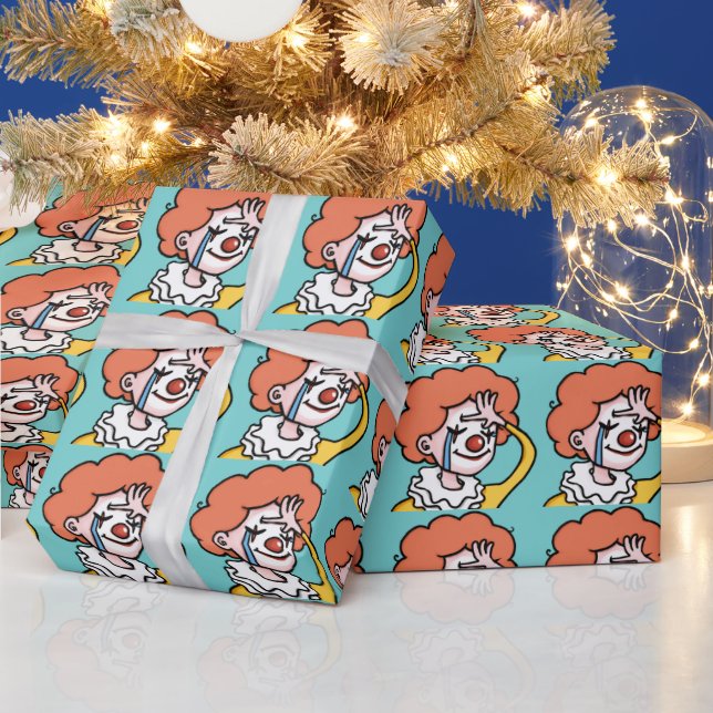 Meme Clown Wrapping Paper - Funny Design (Holidays)