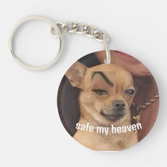 Meme Dog Key Key Ring (Front)