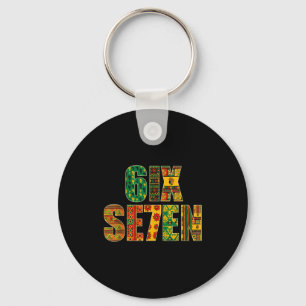 Meme Funny 6 7 Six Seven Black History Month Men W Key Ring
