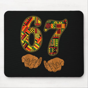 Meme Funny 6 7 Six Seven Black History Month Men W Mouse Mat
