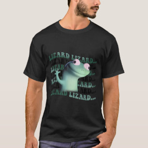 Meme Funny Weirdcore Animal Women Men Lizard Lizar T-Shirt