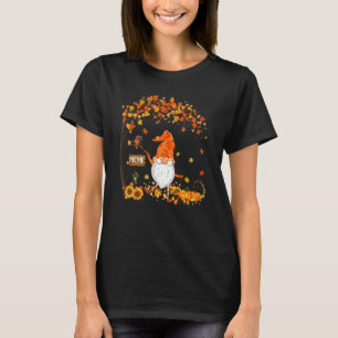 Meme Gnome Autumn Pumpkin Maple Leaf Fall Season O T-Shirt