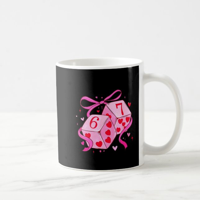 Meme Playing Cards Valentine,preppy Funny Coquette Coffee Mug (Right)