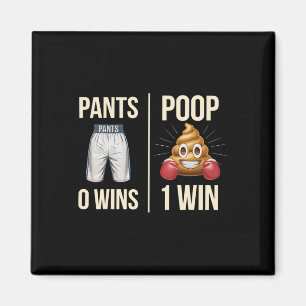 Meme Poop Toilet Humour Poop Funny Saying Pants 0  Magnet