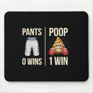 Meme Poop Toilet Humour Poop Funny Saying Pants 0  Mouse Mat