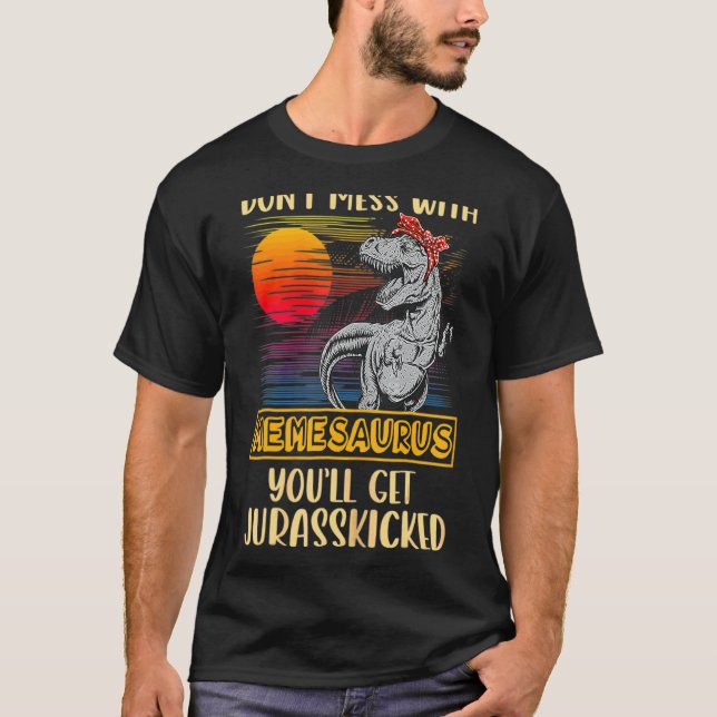 Meme Rex Dinosaurs  Mummy Saurus T-Shirt (Front)