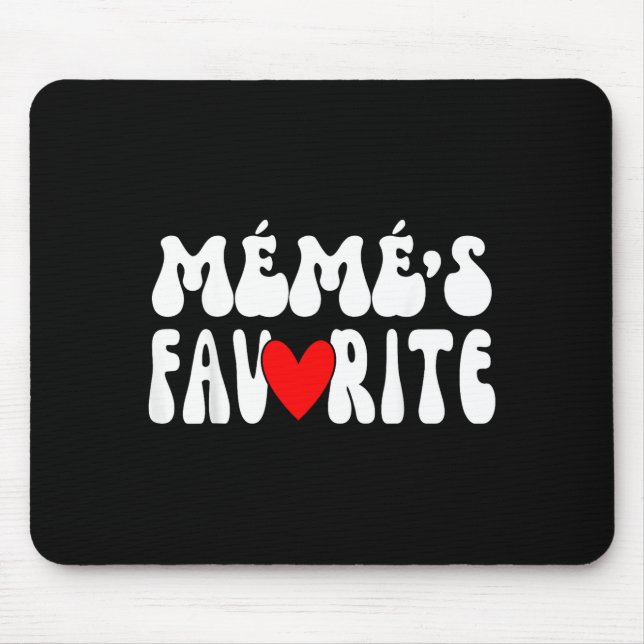 MÉmÉ’s Favorite Funny Grandparent Granhild Humor  Mouse Mat (Front)