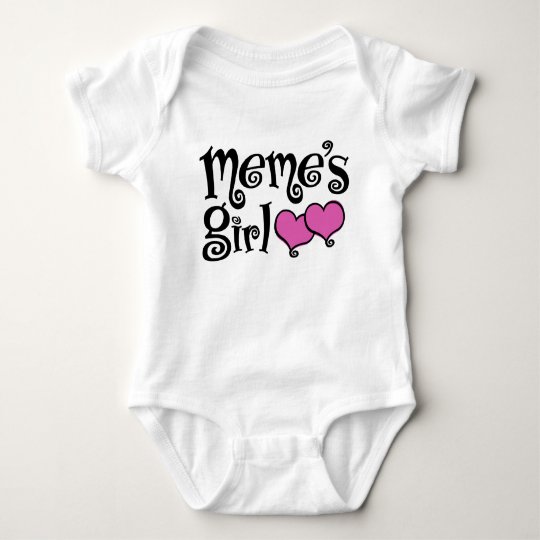 Meme’s Girl Baby Bodysuit