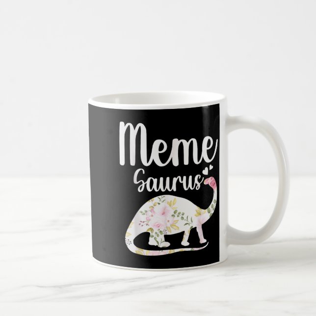 Meme Saurus Grandma Mother's Day Thanksgiving Chri Coffee Mug (Right)