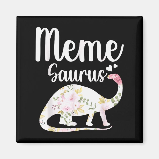 Meme Saurus Grandma Mother's Day Thanksgiving Chri Magnet (Front)