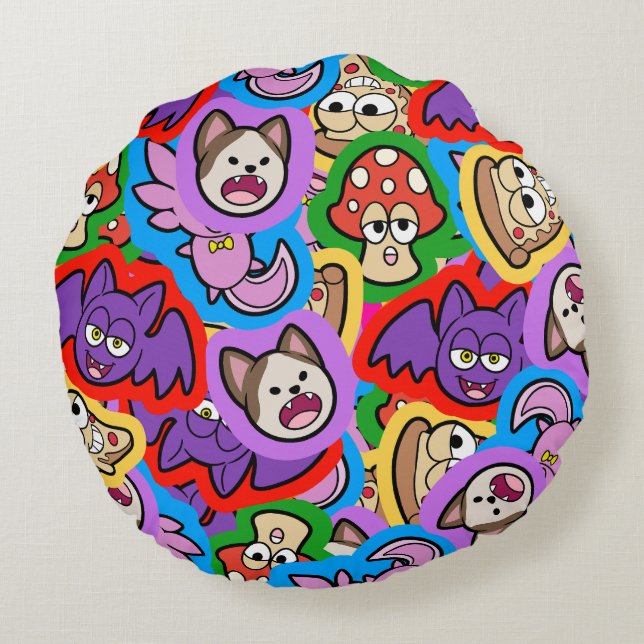 Memefetti Mix 2023 Round Cushion (Back)