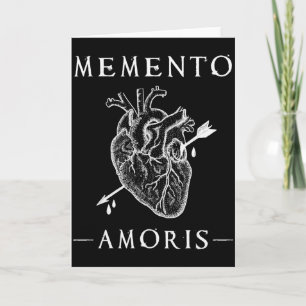 Memento Amoris. Bleeding Heart & Arrow Gothic Card