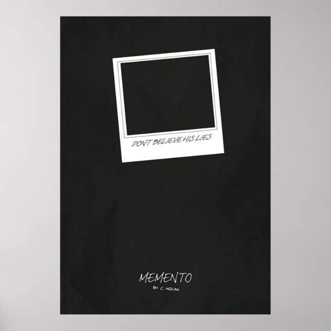 Memento minimalist movie poster (Front)
