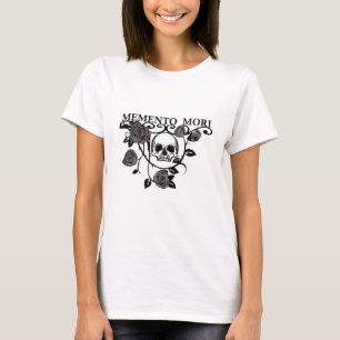 Memento mori black roses T-Shirt