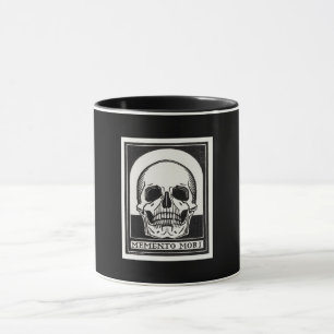 Memento mori Black Skeleton by Julie de Graag Mug