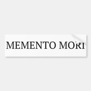 Memento Mori Bumper Sticker