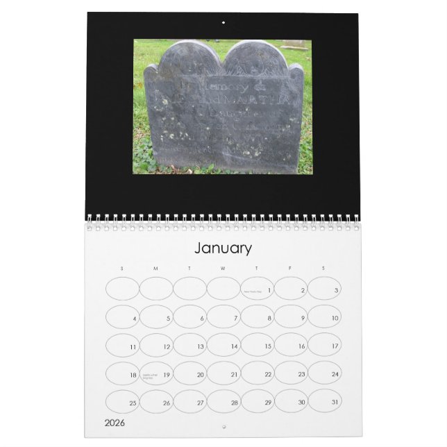 Memento Mori Calendar (Jan 2026)
