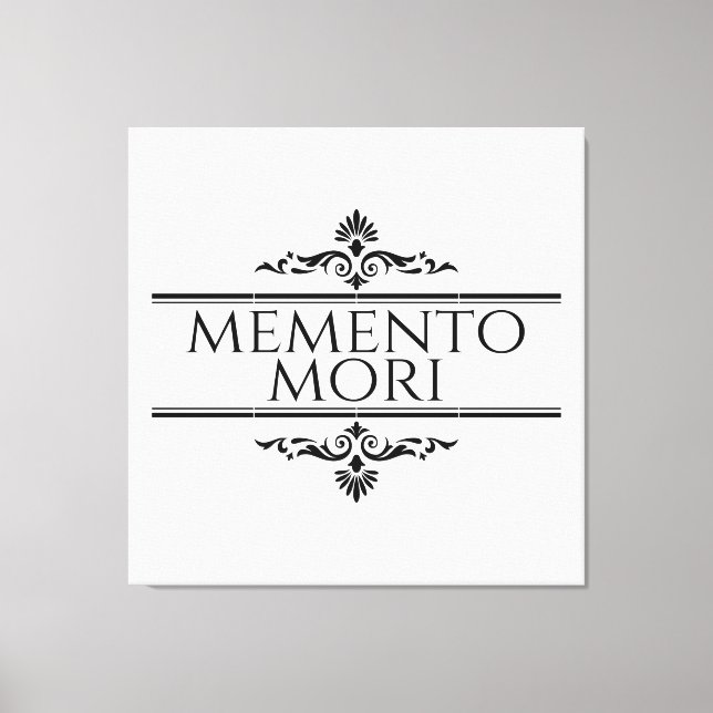 Memento Mori Canvas Print (Front)