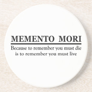 Memento mori coaster