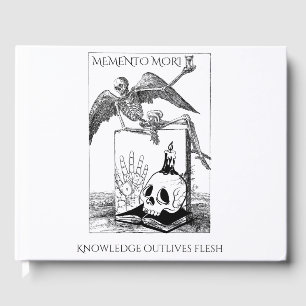 memento mori dark academia guest book