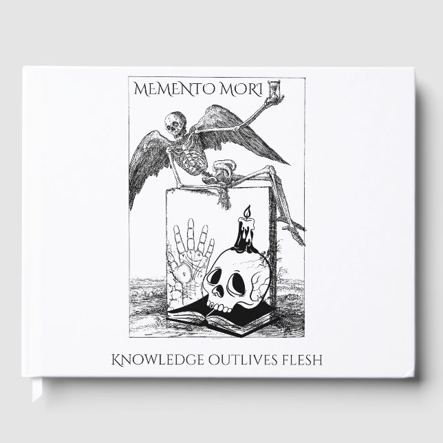 memento mori dark academia guest book (Front)