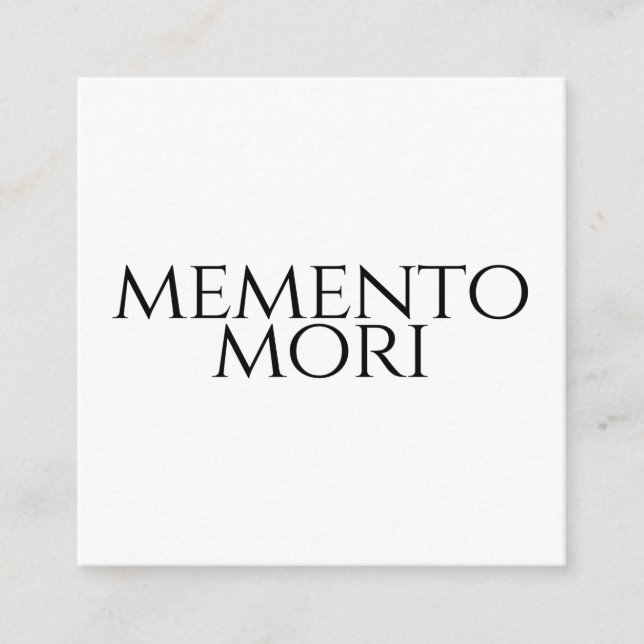 Memento Mori Enclosure Card (Front)