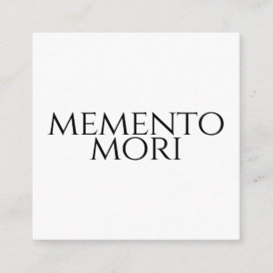 Memento Mori Enclosure Card