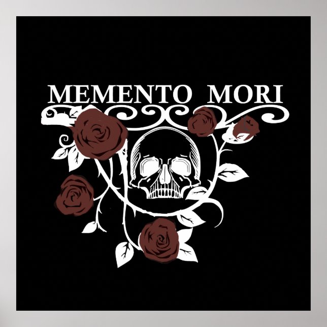 memento mori flower poster (Front)