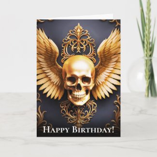 Memento Mori Golden Gothic Skull Sigil