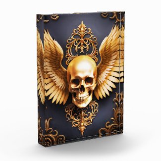 Memento Mori Golden Gothic Skull Sigil