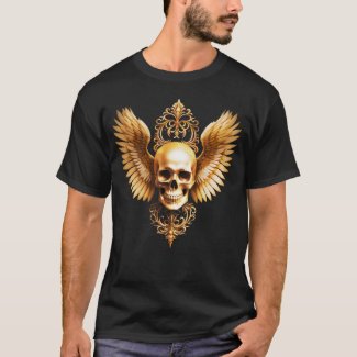Memento Mori Golden Gothic Skull Sigil