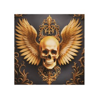 Memento Mori Golden Gothic Skull Sigil